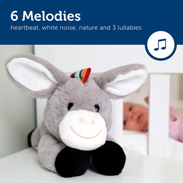 Интерактивная игрушка Zazu Animals Don Baby Sleep Soother  0+ / Серый photo 4