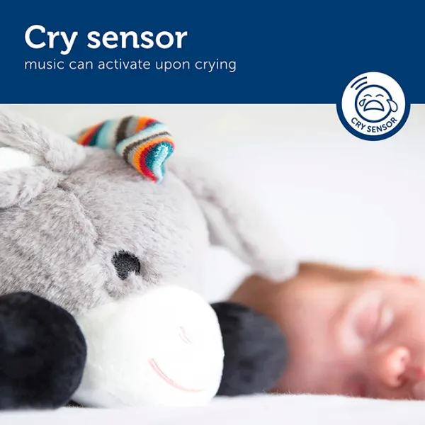 Интерактивная игрушка Zazu Animals Don Baby Sleep Soother  0+ / Серый photo 5