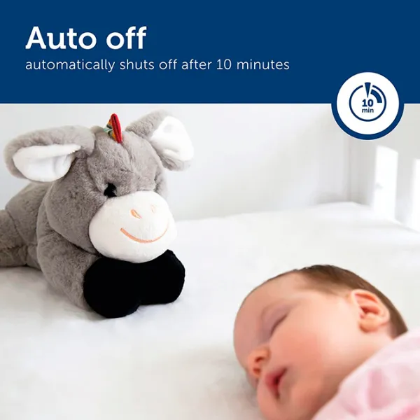 Интерактивная игрушка Zazu Animals Don Baby Sleep Soother  0+ / Серый photo 6