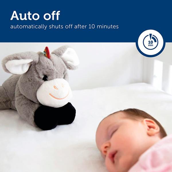 Интерактивная игрушка Zazu Animals Don Baby Sleep Soother  0+ / Серый photo 6