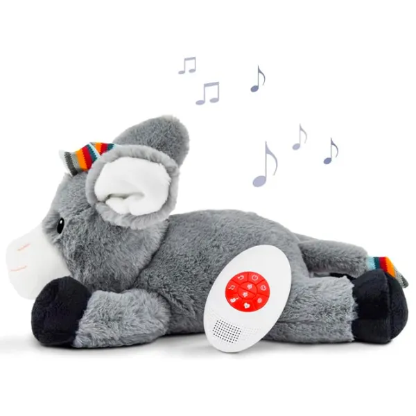 Интерактивная игрушка Zazu Animals Don Baby Sleep Soother  0+ / Серый photo 7