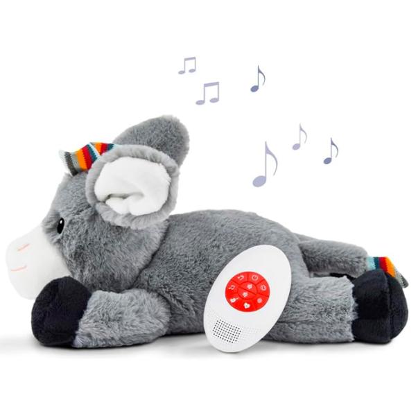 Интерактивная игрушка Zazu Animals Don Baby Sleep Soother  0+ / Серый photo 7