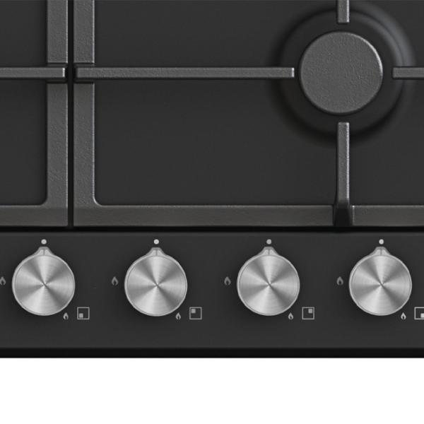 Plită încorporabilă pe gaz Candy CHG6BF4WPBB Oțel emailat / Black photo 2