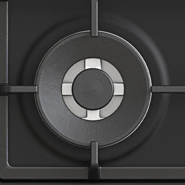 Plită încorporabilă pe gaz Candy CHG6BF4WPBB Oțel emailat / Black photo 4