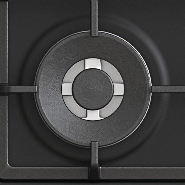 Plită încorporabilă pe gaz Candy CHG6BF4WPBB Oțel emailat / Black photo 4