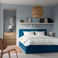 Кровать Ikea Malm/Lonset 140 x 200 см / Шпон / Синий photo 5
