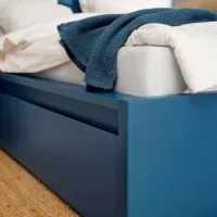 Кровать Ikea Malm/Lonset 140 x 200 см / Шпон / Синий photo 7