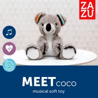 Интерактивная игрушка Zazu Animals Coco Baby Sleep Soother 0+ / Серый photo 3