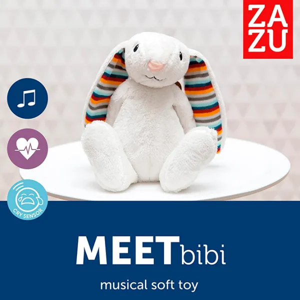 Интерактивная игрушка Zazu Animals Bibi Baby Sleep Soother  0+ / Белый photo 5