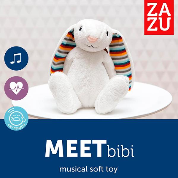 Интерактивная игрушка Zazu Animals Bibi Baby Sleep Soother  0+ / Белый photo 5