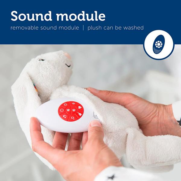 Интерактивная игрушка Zazu Animals Bibi Baby Sleep Soother  0+ / Белый photo 9