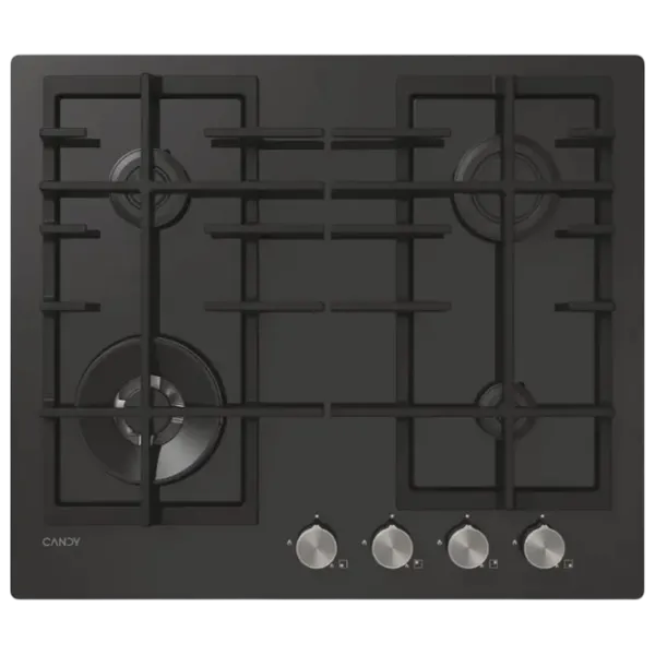 Plită încorporabilă pe gaz Candy CVFG6BF4PX Sticlă călită / Black photo 1