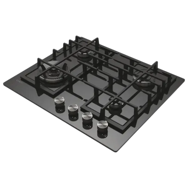 Plită încorporabilă pe gaz Candy CVFG6BF4PX Sticlă călită / Black photo 2