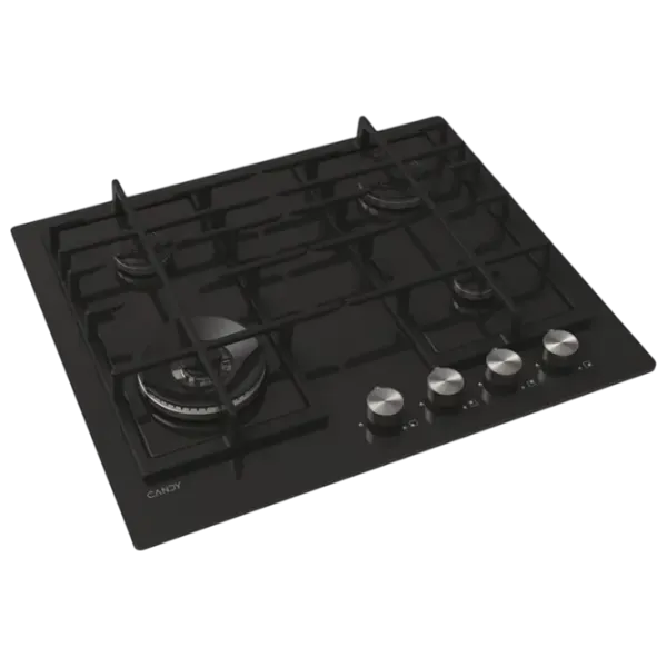 Plită încorporabilă pe gaz Candy CVFG6BF4PX Sticlă călită / Black photo 4
