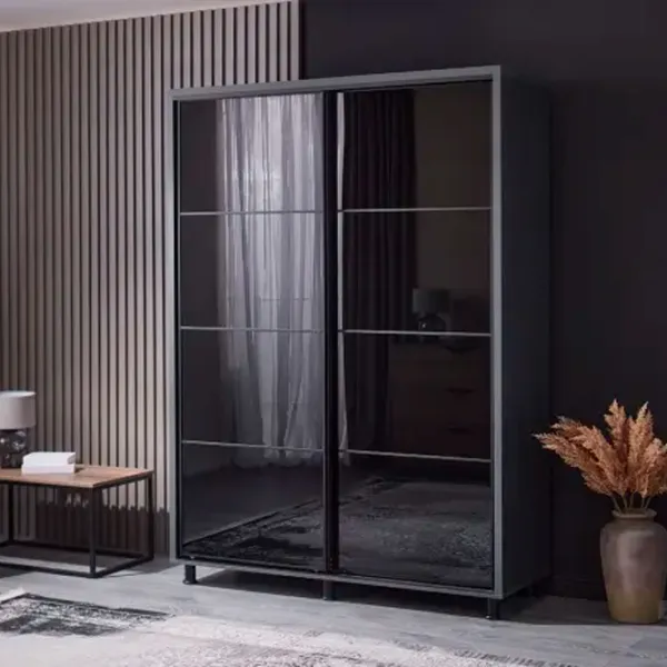 Шкаф Ambianta Torino 120 x 58см x 224 / ДСП / Графитовый photo 2