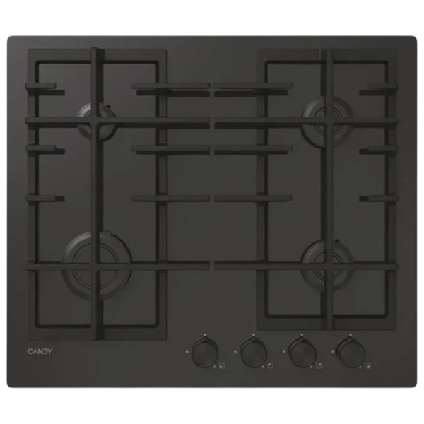 Plită încorporabilă pe gaz Candy CVFG6PB Sticlă călită / Black photo 1