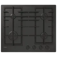 Plită încorporabilă pe gaz Candy CVFG6PB Sticlă călită / Black