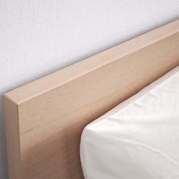 Кровать Ikea Malm 160 x 200 см / Шпон / Дубовый шпон беленый photo 2