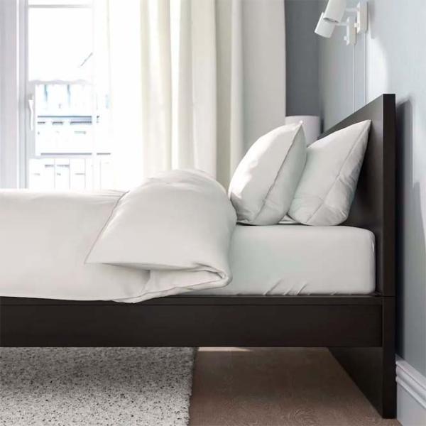 Pat Ikea Malm/Lonset 160 x 200 cm / Masiv / Black-Brown photo 3