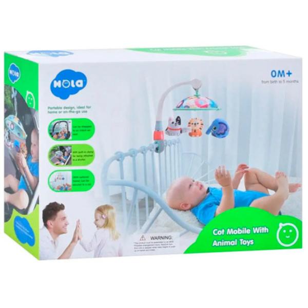 Карусель для кроватки Hola Toys Animals E298  0+ / Разноцветный photo 4