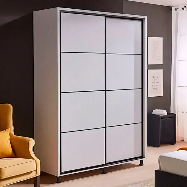 Dulap Ambianta Torino 140 x 58 x 224 / DSP / Alb photo 4