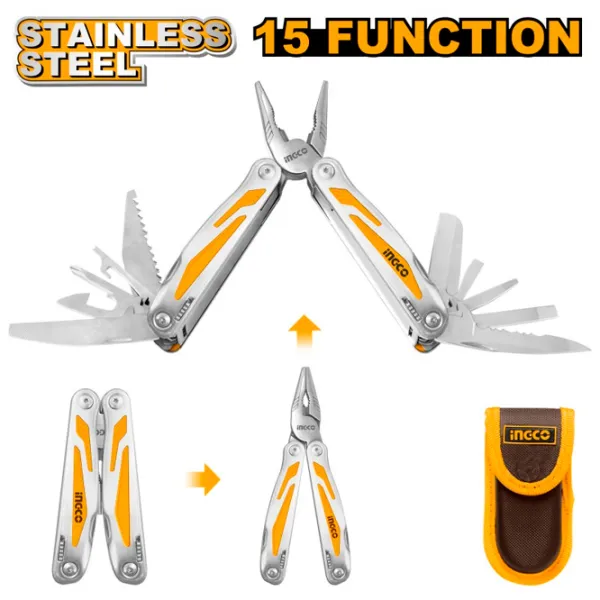 Multitool INGCO HFMFT0115 Pentru uz zilnic / Oțel inoxidabil photo 1