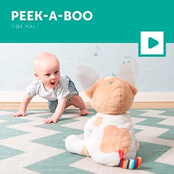 Интерактивная игрушка Zazu Danny Peek-a-boo Soft Toy  0+ / Белый photo 6