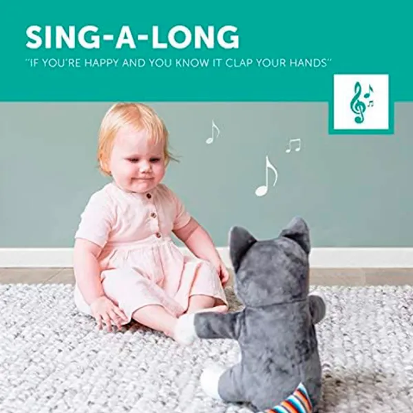 Интерактивная игрушка Zazu Chloe Clapping Soft Toy  0+ / Серый photo 3