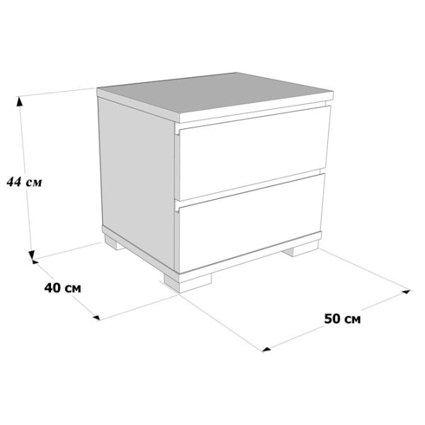 Тумбочки Mobicasa Boston 44 x 50 x 40см / ЛДСП / White photo 4 Тумбочки Mobicasa Boston 44 x 50 x 40см / ЛДСП / White photo 4