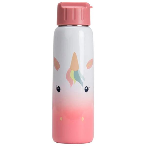 Бутылочка Premaman Unicorn 0.38л  / Металл / Розовый photo 1
