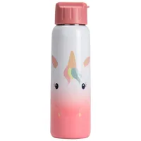 Бутылочка Premaman Unicorn 0.38л  / Металл / Розовый