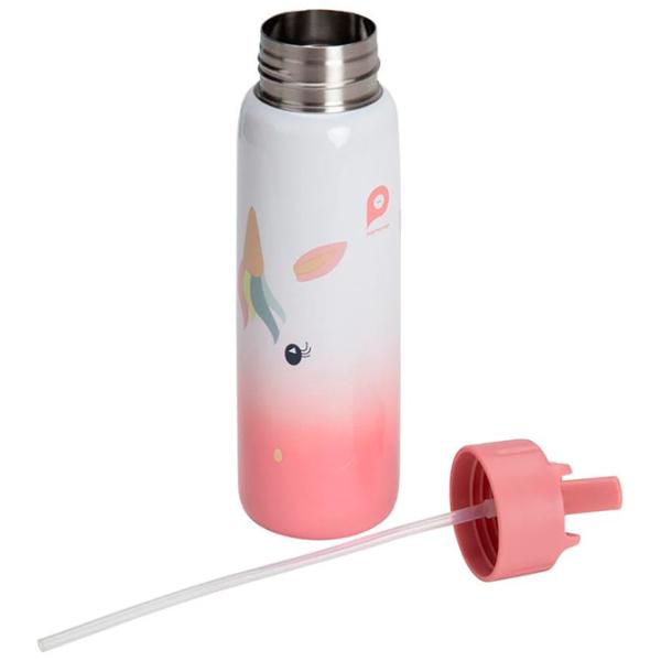 Бутылочка Premaman Unicorn 0.38л  / Металл / Розовый photo 4