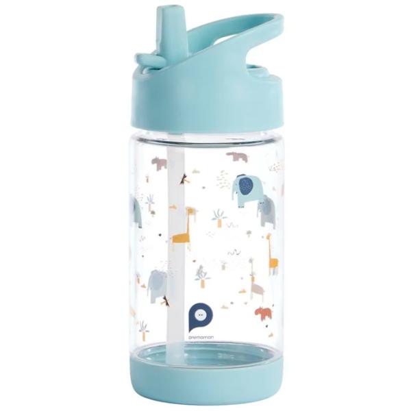 Sticluță cu pai Premaman Savanna 0.4l 4 ani / Plastic / Blue photo 2