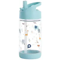 Sticluță cu pai Premaman Savanna 0.4l 4 ani / Plastic / Blue photo 2