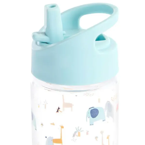 Sticluță cu pai Premaman Savanna 0.4l 4 ani / Plastic / Blue photo 3