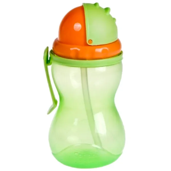 Sticluță cu pai Canpol Babies 56/113 0.37l 12 luni / Plastic / Multicolor photo 1