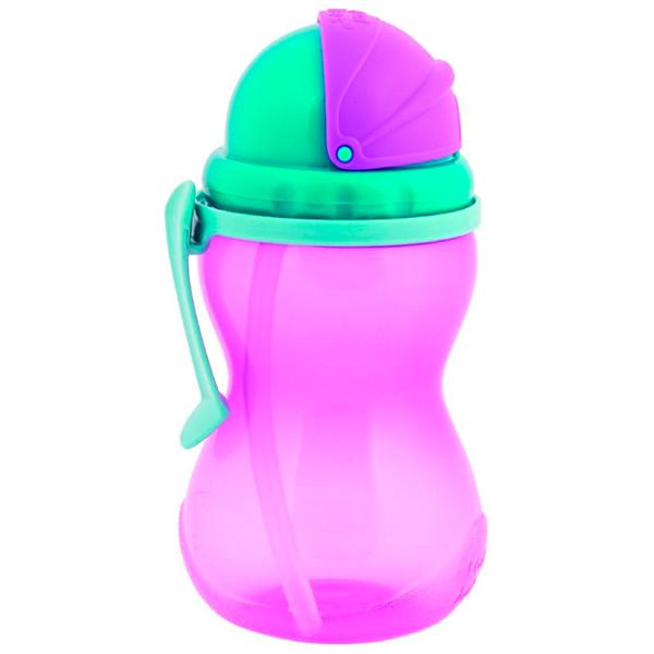 Sticluță cu pai Canpol Babies 56/113 0.37l 12 luni / Plastic / Multicolor photo 2
