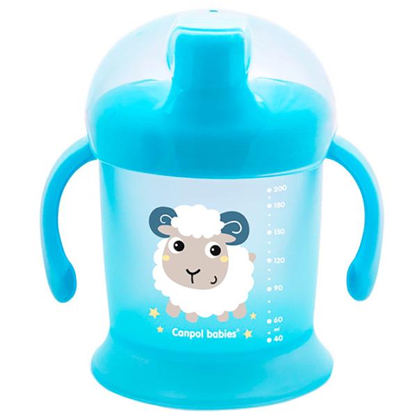 Sticluță Canpol Babies Bunny & Company 0.2l 12 luni / Silicon / Multicolor photo 1