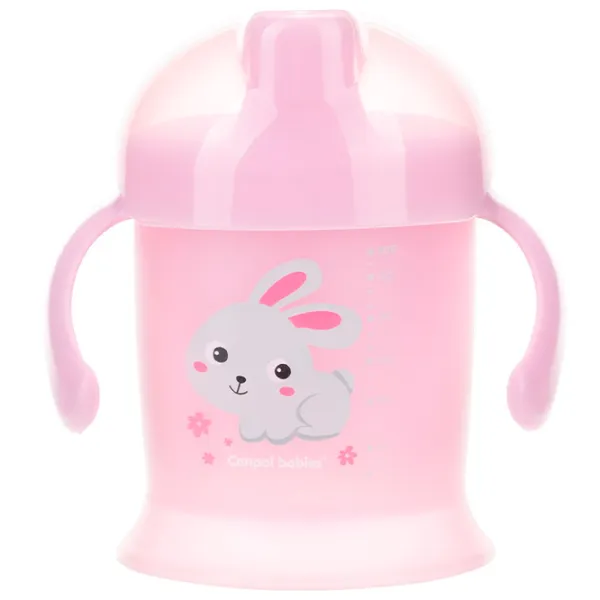 Sticluță Canpol Babies Bunny & Company 0.2l 12 luni / Silicon / Multicolor photo 3