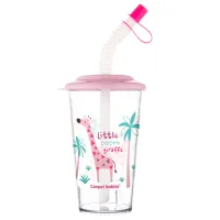 Sticluță cu pai Canpol Babies 4/112 0.32l 1 an / Plastic / Multicolor photo 2