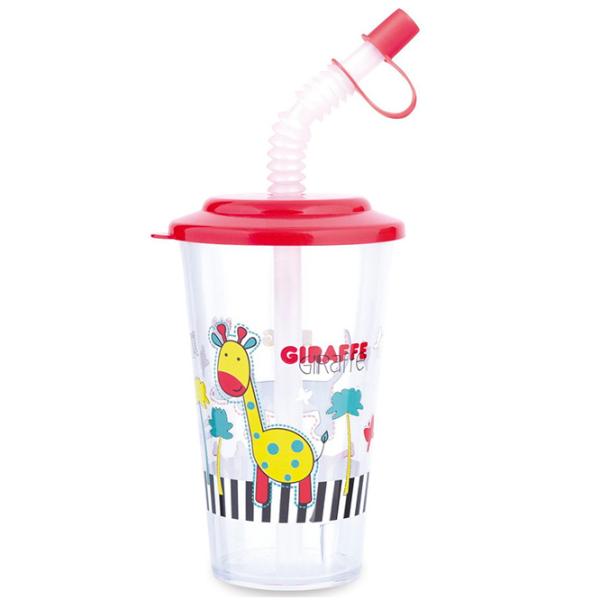 Sticluță cu pai Canpol Babies 4/112 0.32l 1 an / Plastic / Multicolor photo 5