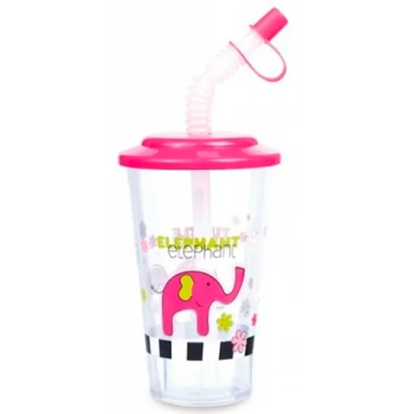 Sticluță cu pai Canpol Babies 4/112 0.32l 1 an / Plastic / Multicolor photo 6