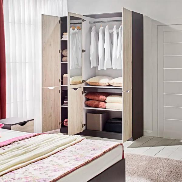 Шкаф Ambianta Happy 200 x 52см x 210 / ЛДСП / Графитовый photo 2