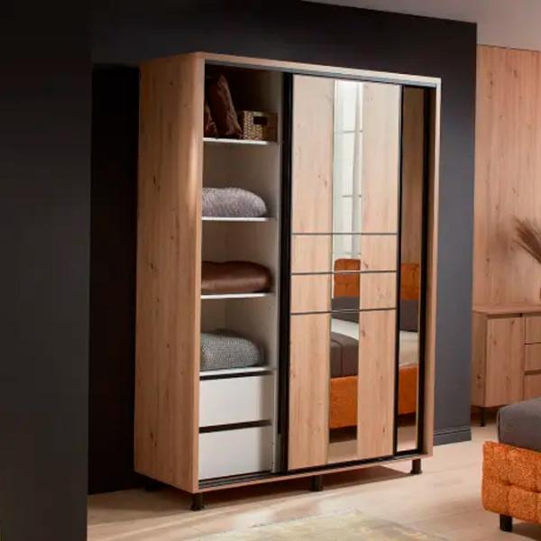 Шкаф Ambianta Rio 180 x 58см x 224 / ДСП / Дуб артисан photo 4 Шкаф Ambianta Rio 180 x 58см x 224 / ДСП / Дуб артисан photo 4