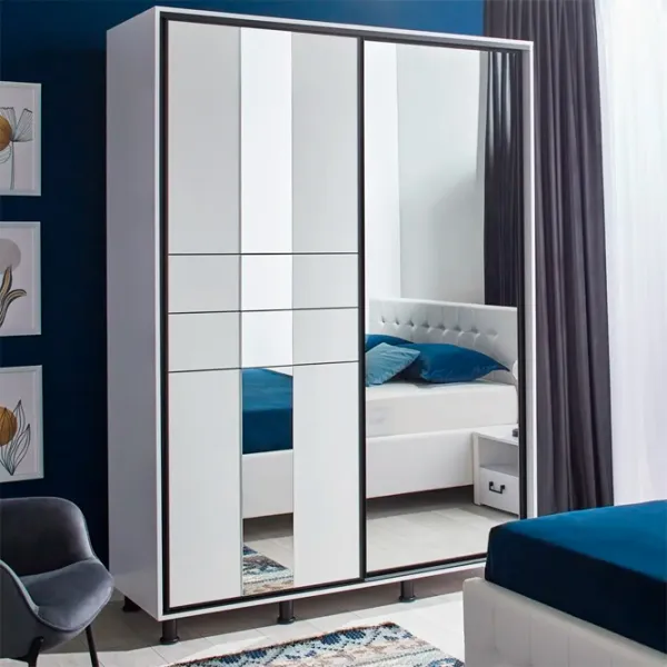 Dulap Ambianta Rio 180 x 58 x 224 / DSP / Alb photo 2 Dulap Ambianta Rio 180 x 58 x 224 / DSP / Alb photo 2