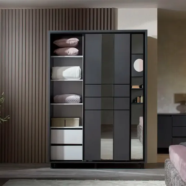 Dulap Ambianta Rio 180 x 58 x 224 / DSP / Grafit photo 3 Dulap Ambianta Rio 180 x 58 x 224 / DSP / Grafit photo 3