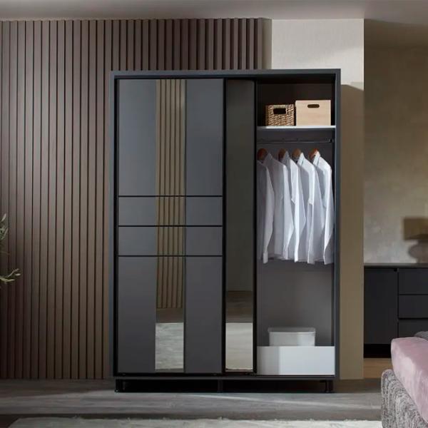 Dulap Ambianta Rio 180 x 58 x 224 / DSP / Grafit photo 5 Dulap Ambianta Rio 180 x 58 x 224 / DSP / Grafit photo 5