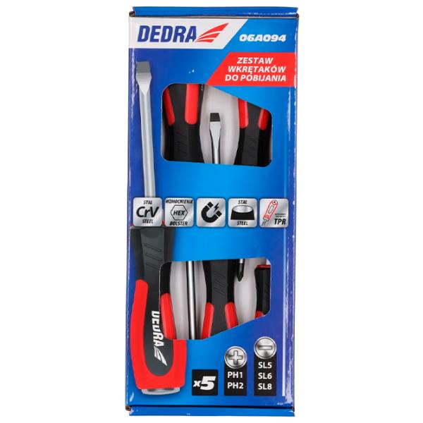 Set de șurubelnițe Dedra 5902628063274 Cantitatea în set: 5 photo 3