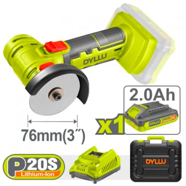 Polizor DYLLU DTLAP573 Unghiular / / Green photo 2