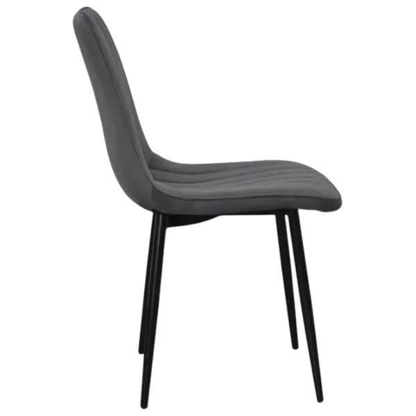 Set masă și scaune Evelin DT 432-1R B + 6 XR-154B Dreptunghiulară / PAL / Dark Gray photo 3